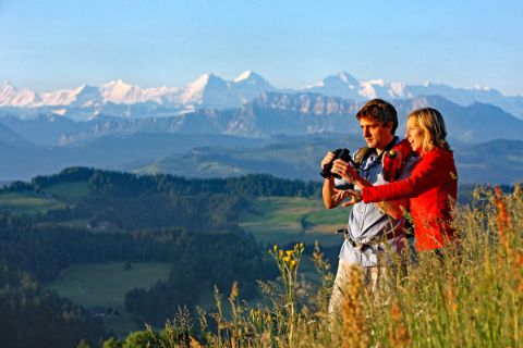Traumhafte Aussicht auf das Berner Oberland