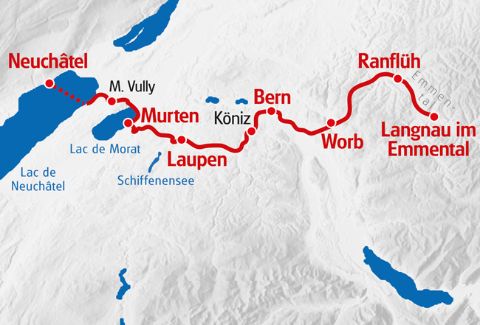 Route Neuchatel - Bern